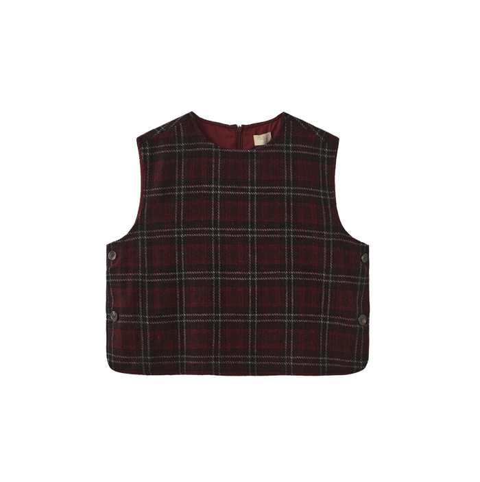 Kim Checkered Wool Vest