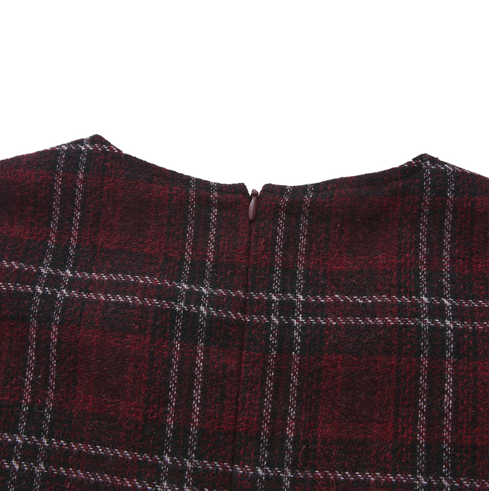 Kim Checkered Wool Vest