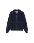 Knit and Denim Contrast Jacket - Junees