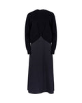 Knit And Silk Dress - Junees