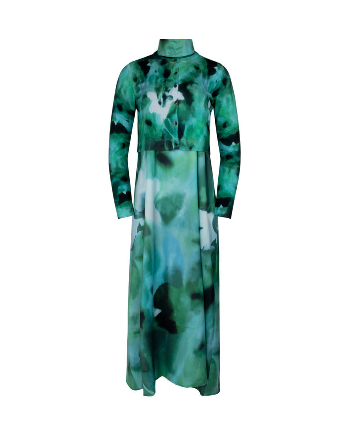 Knit Cardigan Overlay Dress - Junees