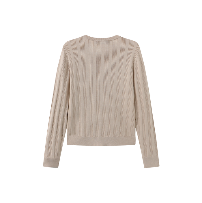 Knit Ruffled Cardigan