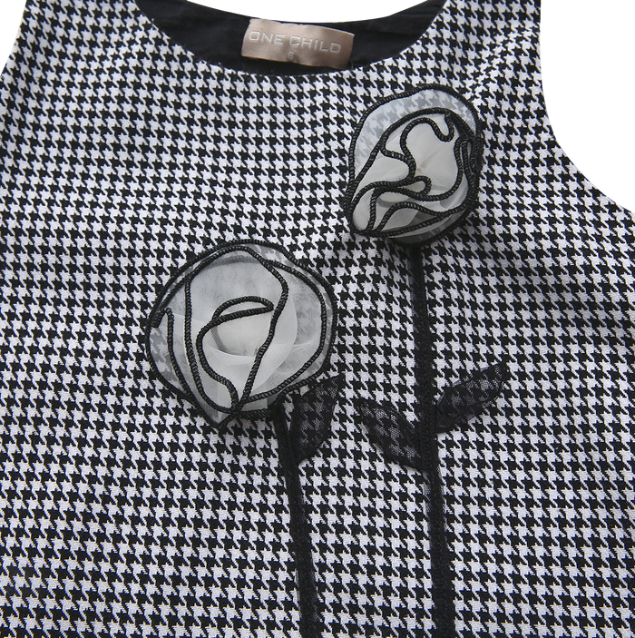 Kole Houndstooth Flower Jumper