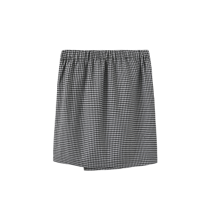 Kole Houndstooth Flower Skirt