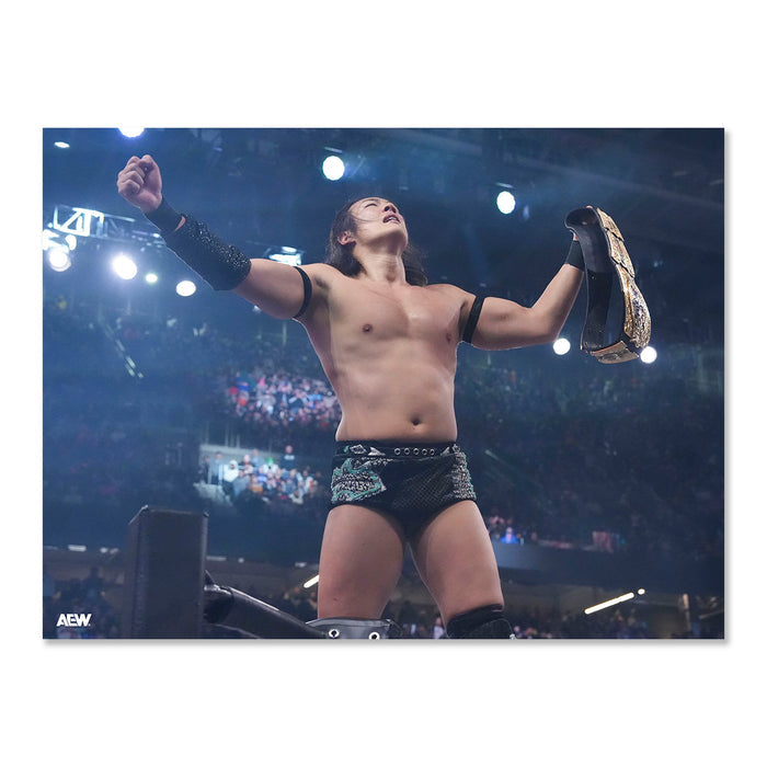 Konosuke Takeshita is the Better Man - AEW Double or Nothing 2026 - Memorable Moments Art Print By Lee South