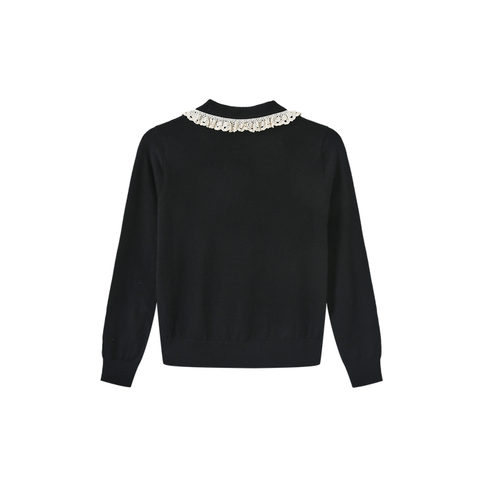 Lace Collar Knit Sweater