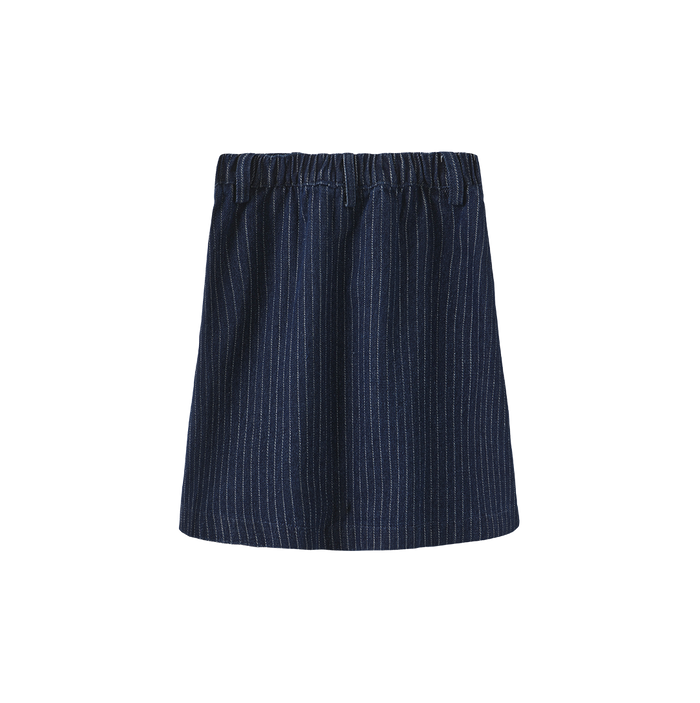 Lali Pinstriped Denim Skirt