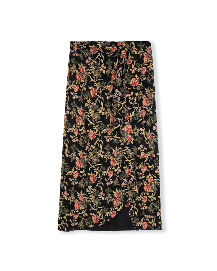 Lara - Side Ruffle Maxi Skirt - Junees