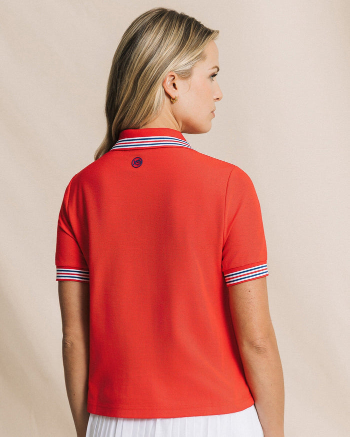 Laura Boxy Polo Shirt W_Tops Southern Tide