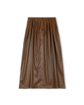 Leather Button Down Skirt - Junees