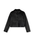 Leather Collared Jacket - Junees