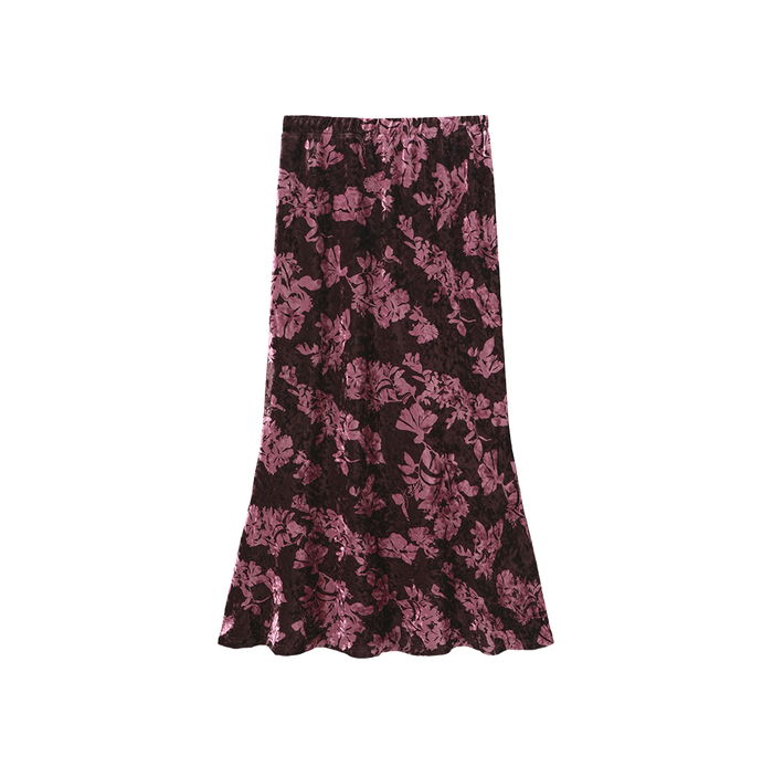 Lena Velvet  Winter Slip Skirt