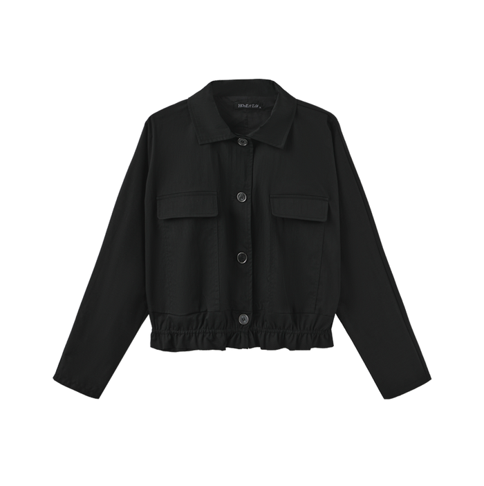 Lily Gathered Waist Button Down Top