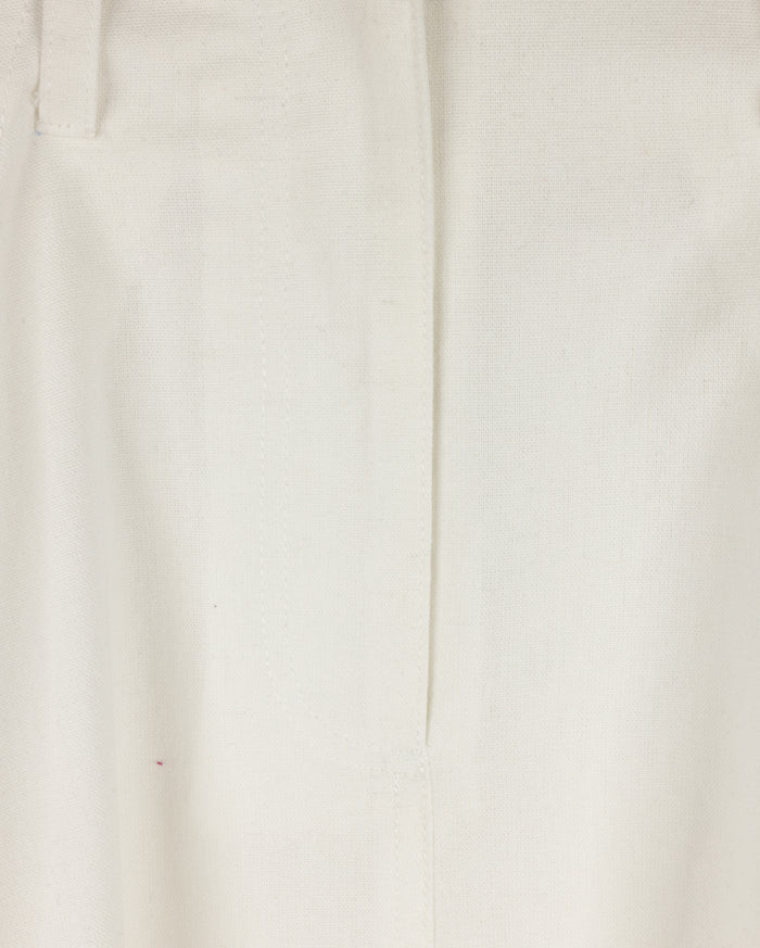 Linen Belted Maxi Skirt - Junees