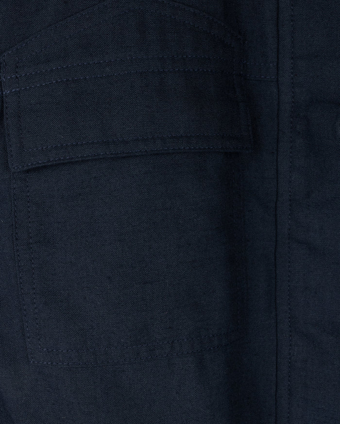 Linen Collared Bomber Jacket - Junees