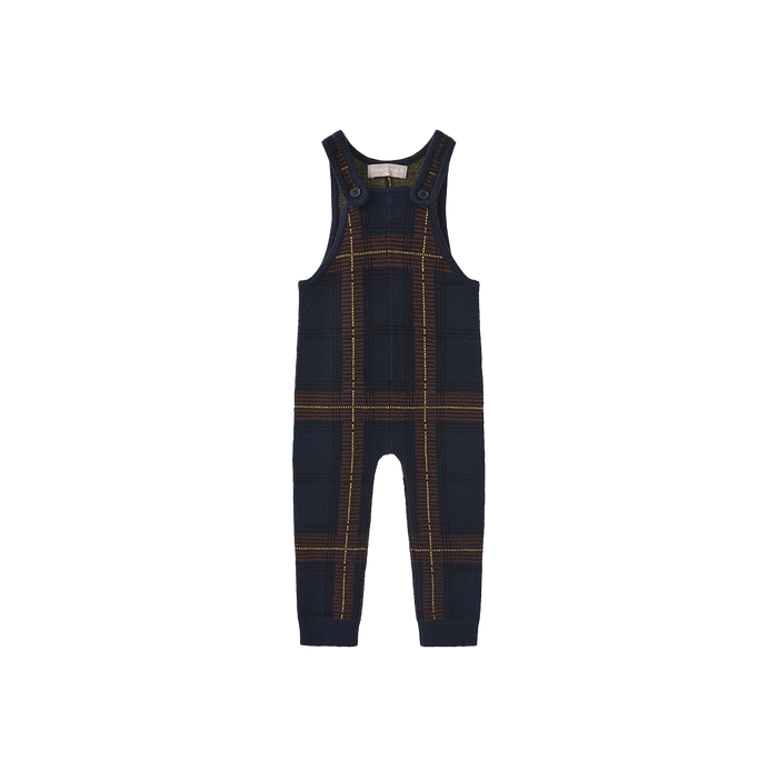 Lino Plaid Knit Romper