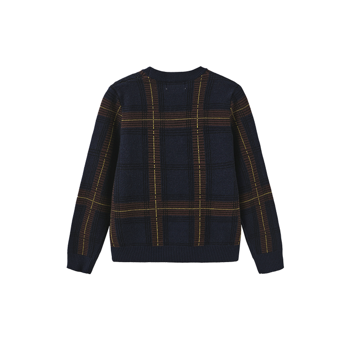 Lino Plaid Knit Sweater