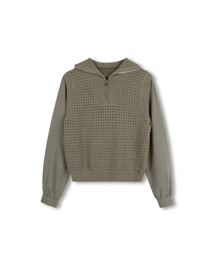 Linor Crochet And Cupro Top - Junees