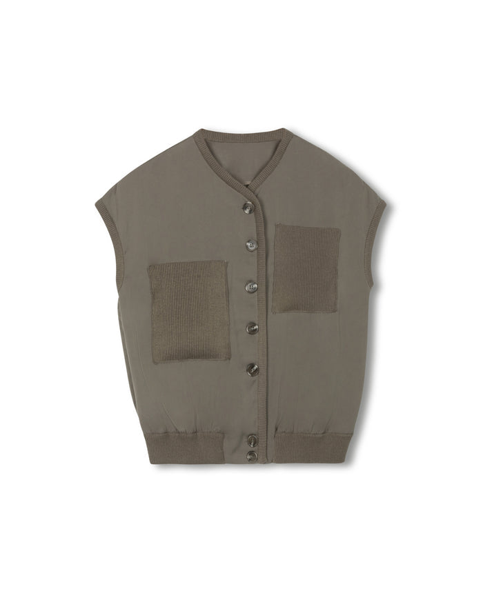 Loha Trimmed Knit Vest