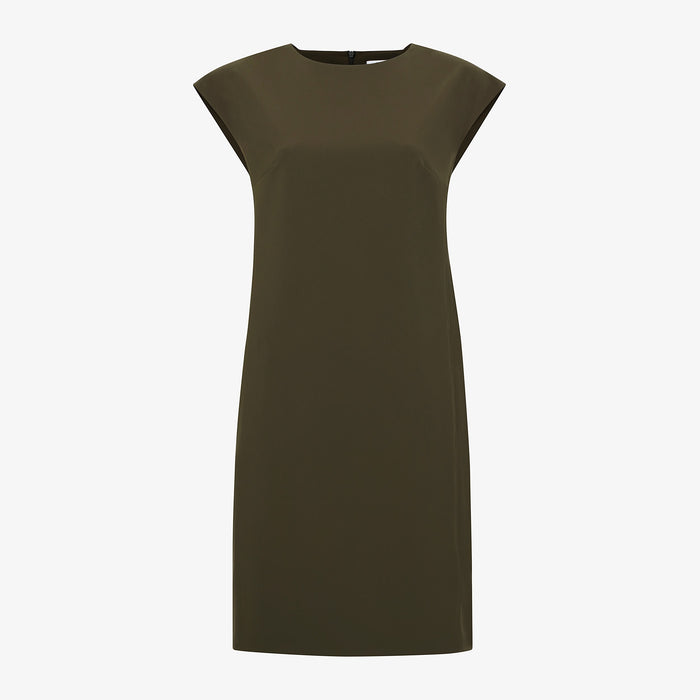 Packshot image of the Maaza Dress—Origami Suiting in Olive