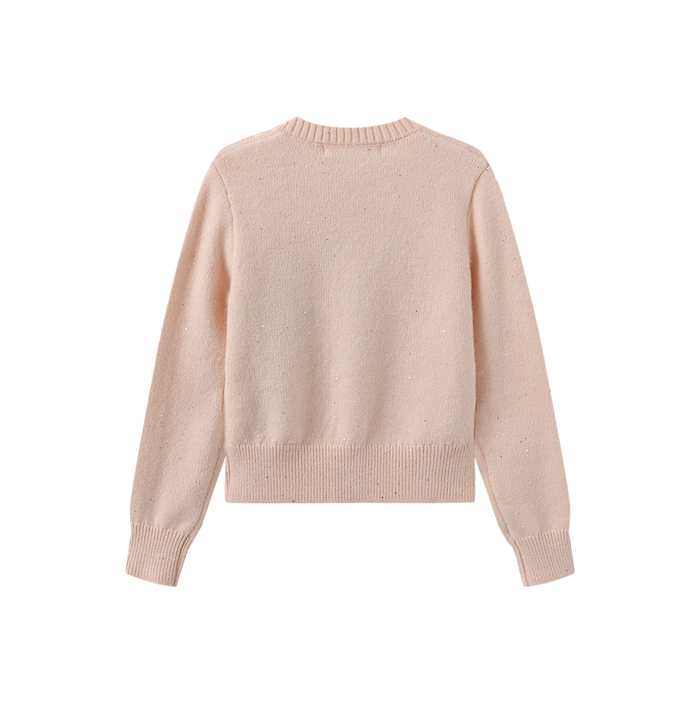 Marled Knit Tulip Cardigan
