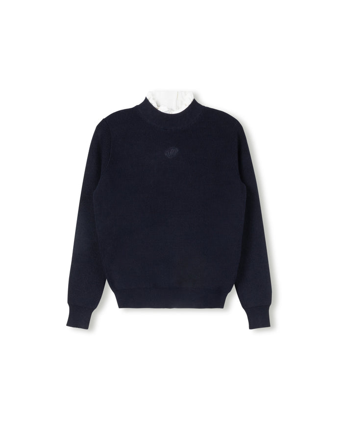 Marley Ruffle Knit Mock Neck - Junees