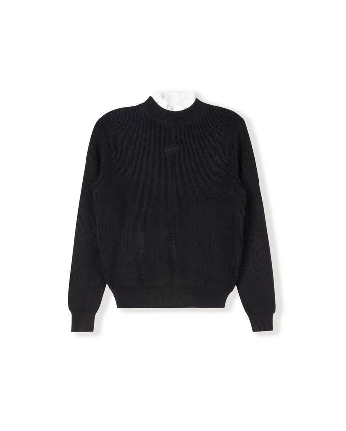 Marley Ruffle Knit Mock Neck - Junees