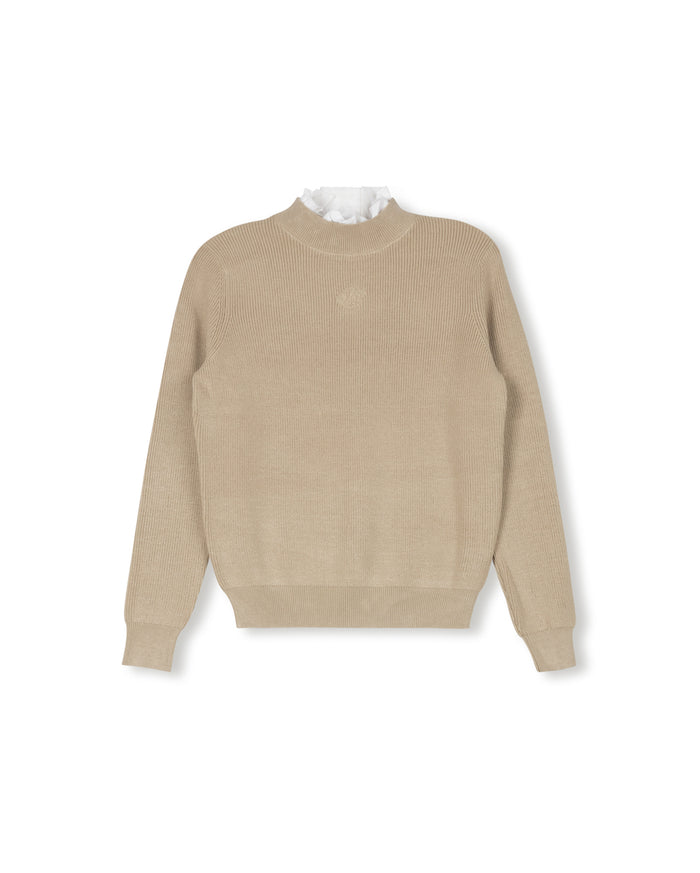 Marley Ruffle Knit Mock Neck - Junees