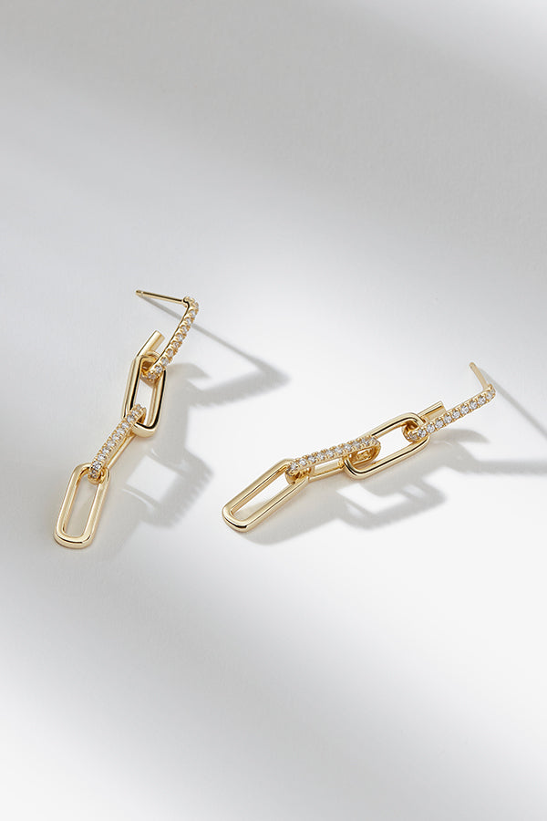 packshot image of the martine earrings in gold | Exclude | Grid
