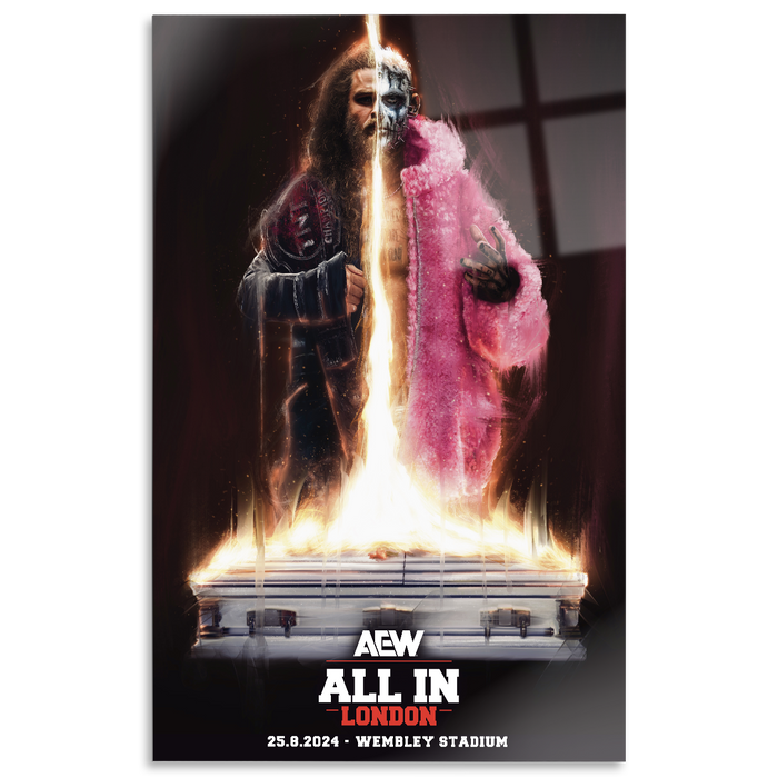 Matchup Monday - Jack Perry vs Darby Allin - AEW ALL IN 2024 12x18 High Gloss Metal Art Print (Only 10 Made)