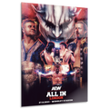 Matchup Monday - MJF vs. Adam Cole - AEW ALL IN 2023 12x18 High Gloss Metal Art Print (Only 10 Made)
