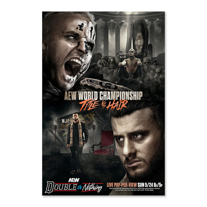 Matchup Monday Darby Allin vs MJF - Double or Nothing 2026 LIMITED Art Print - (Hand-Numbered 1-50)