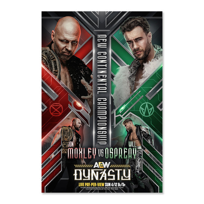 Matchup Monday Jon Moxley vs Will Ospreay - Dynasty 2026 LIMITED Art Print - (Hand-Numbered 1-50)
