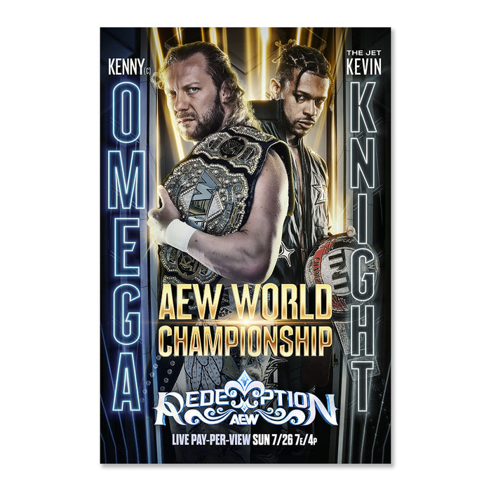 Matchup Monday Kenny Omega vs Kevin Knight - AEW Redemption 2026 LIMITED Art Print - (Hand-Numbered 1-50)