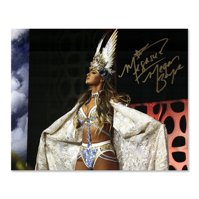 Megan Bayne (Blue and White Gear) Autographed 8"x10"