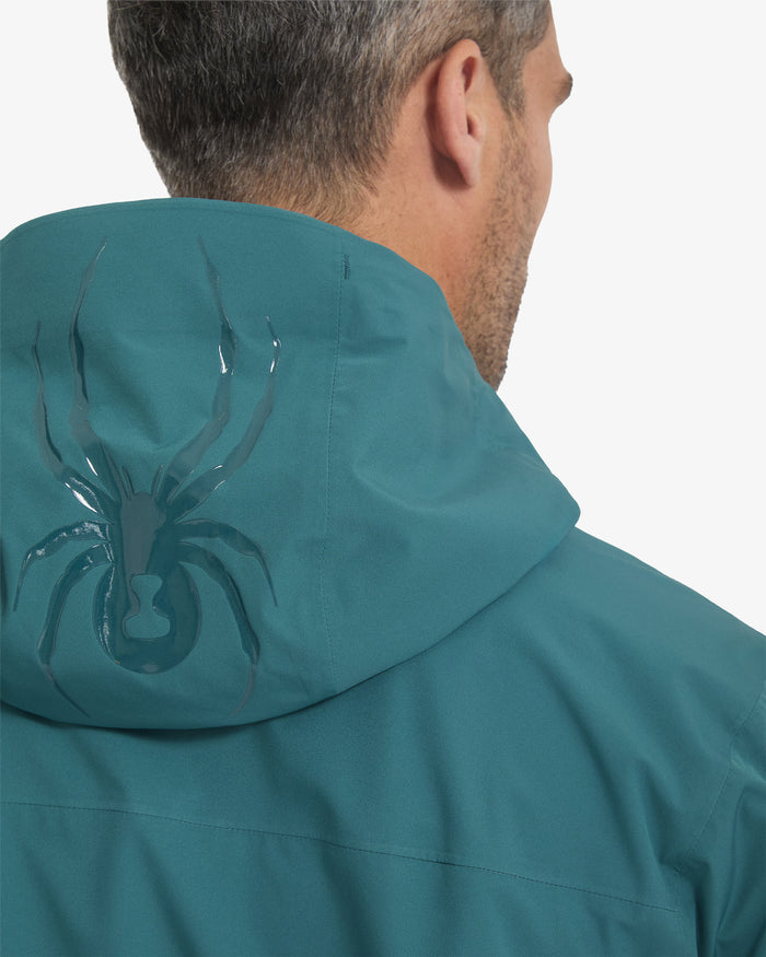 Men's Clutch Rain Shell Jacket - Petrol