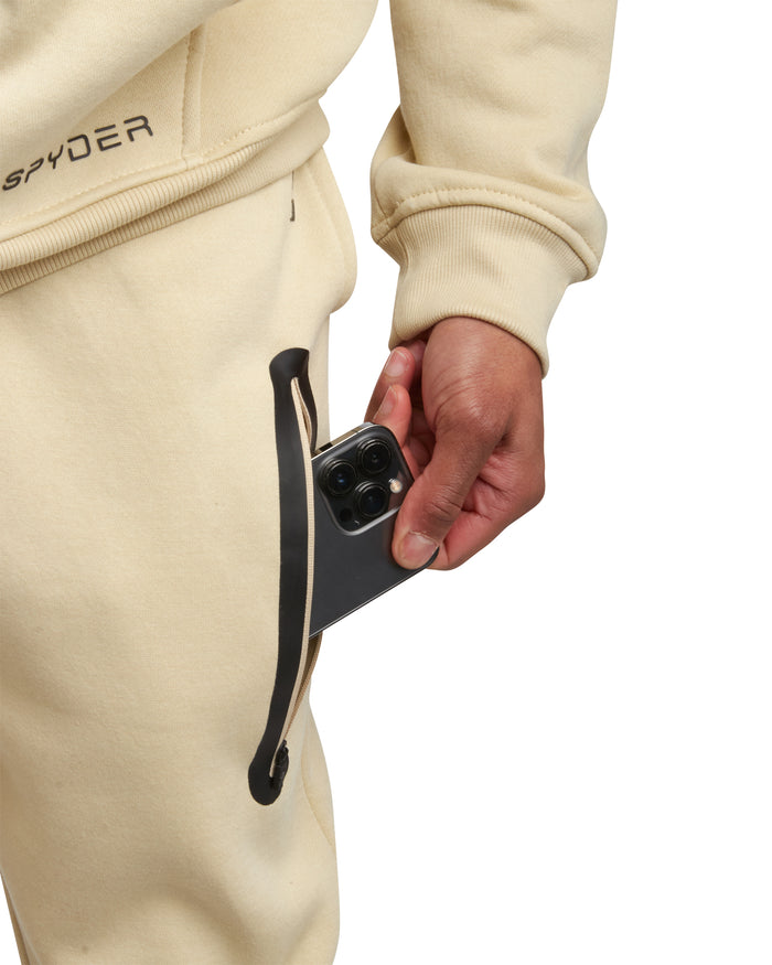 Men's Fleece Full Zip Jogger Set - Cloud