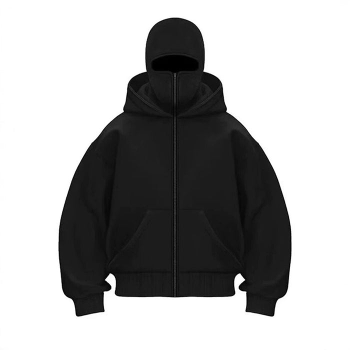 Men's Hooded Zip-Up Baseball Jacket
