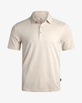 Men's Short Sleeve Jacquard Polo - Bone