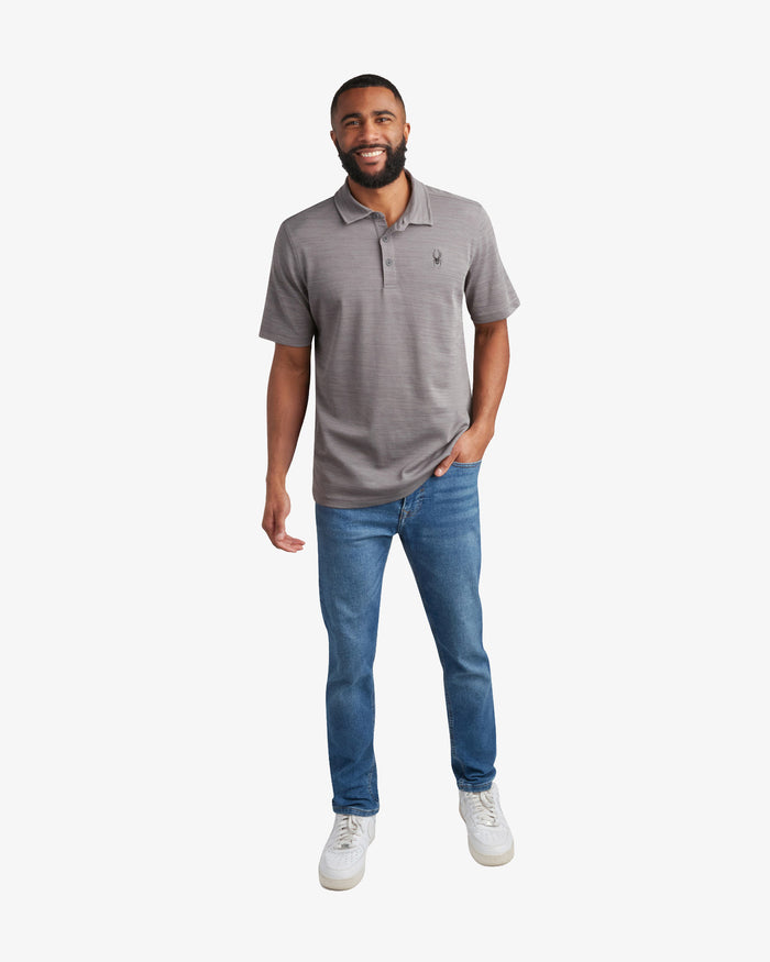 Men's Short Sleeve Tech Polo - Heather Gray