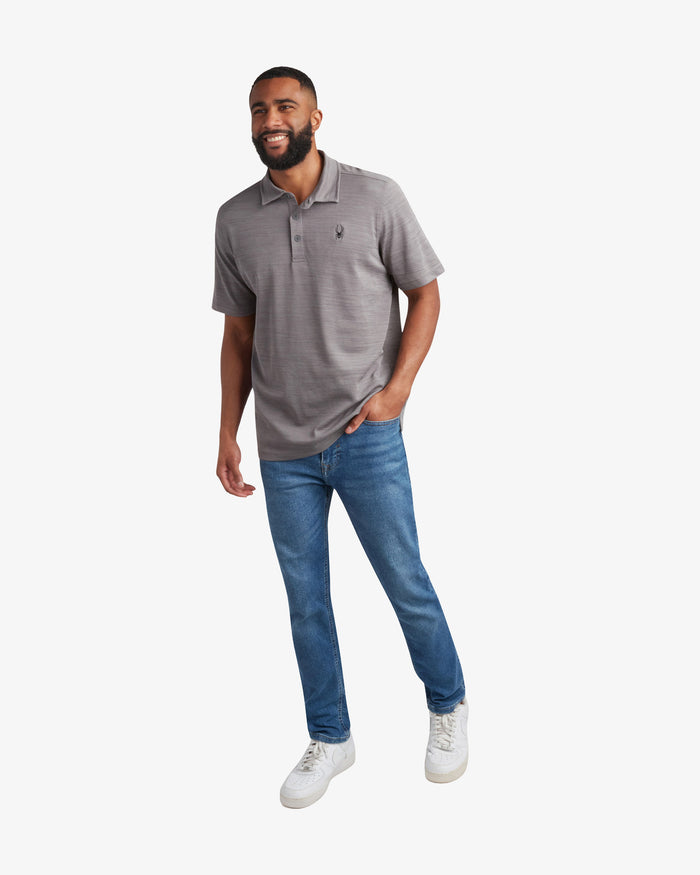 Men's Short Sleeve Tech Polo - Heather Gray