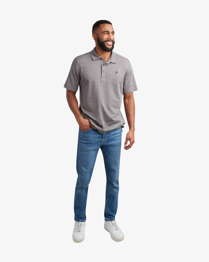 Men's Short Sleeve Tech Polo - Heather Gray
