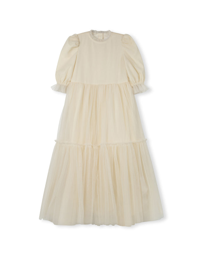 Mesh Tiered Gown