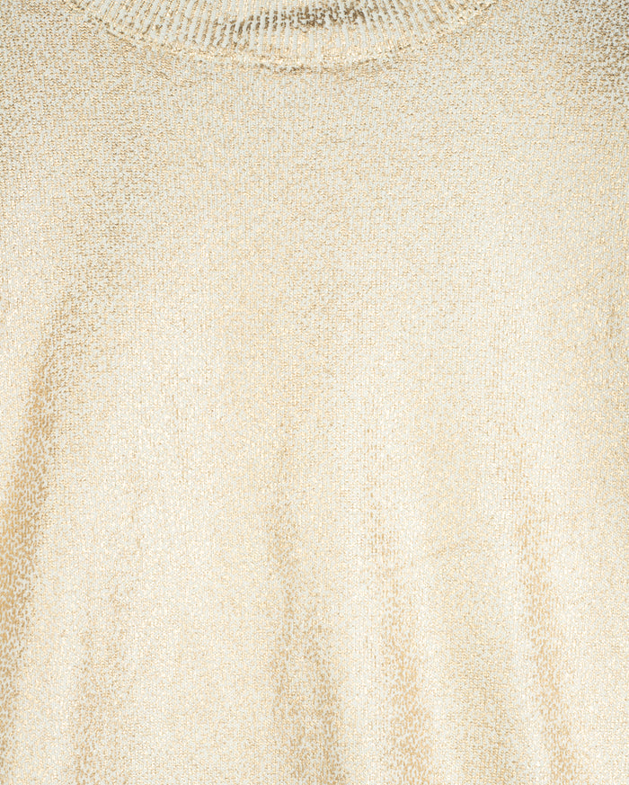 Metallic Ribbed Sweater - Junees