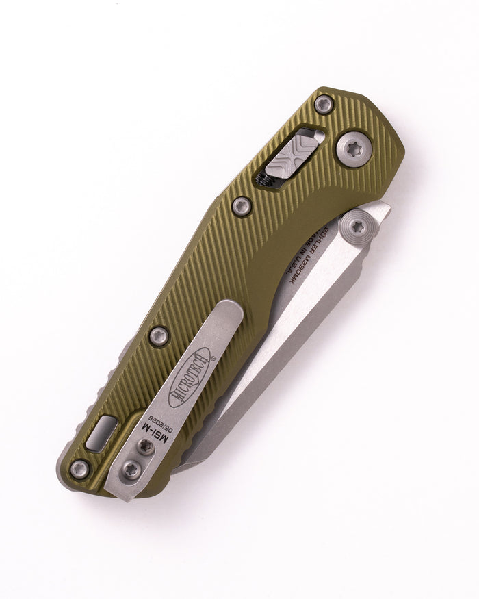 MSI® Mini Ram-Lok® Apocalyptic® Full Serrated Fluted Aluminum OD Green (210M-12APFLOD)