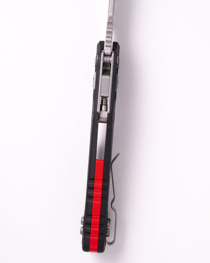 MSI® S/E STONEWASHED PARTIAL SERRATED TRI-GRIP POLYMER RED BACKSTRAP (210T-11PMBK-A5)