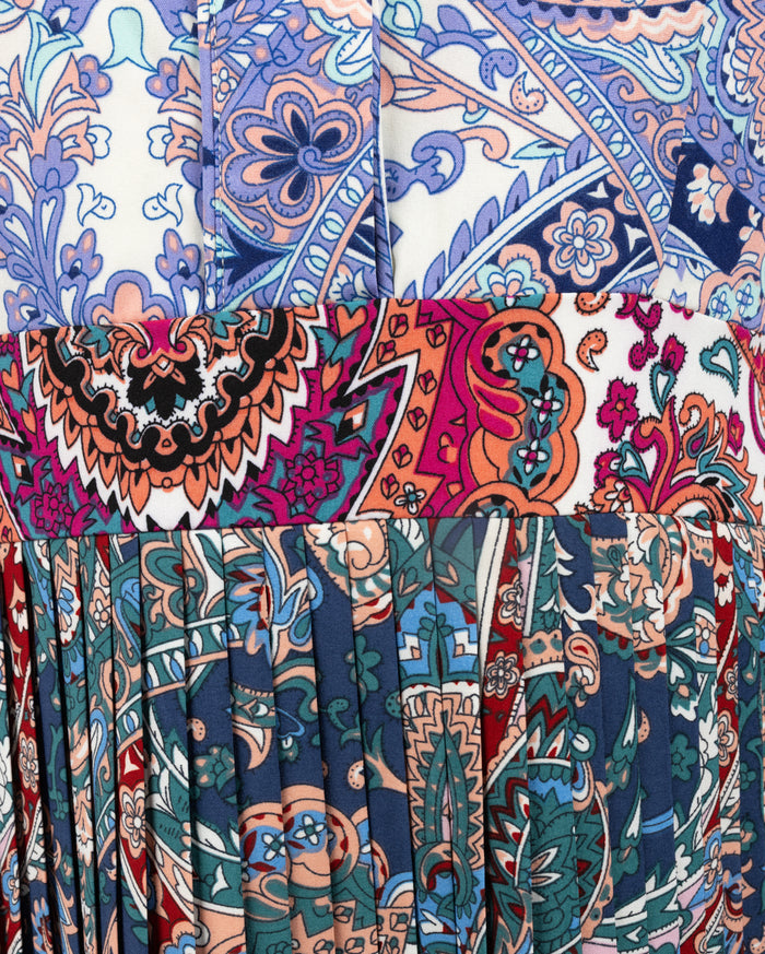 Multi Colorful Printed Dress - Junees
