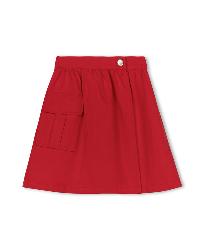 Nash Wrap Pocket Denim Skirt