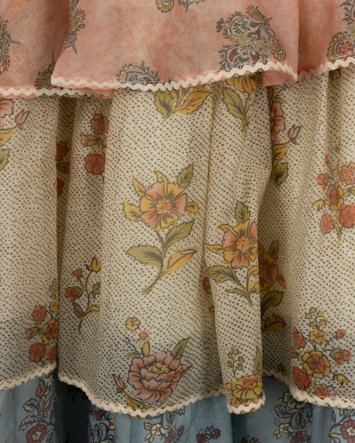 Neema Printed Tiered Smocked Skirt - Junees