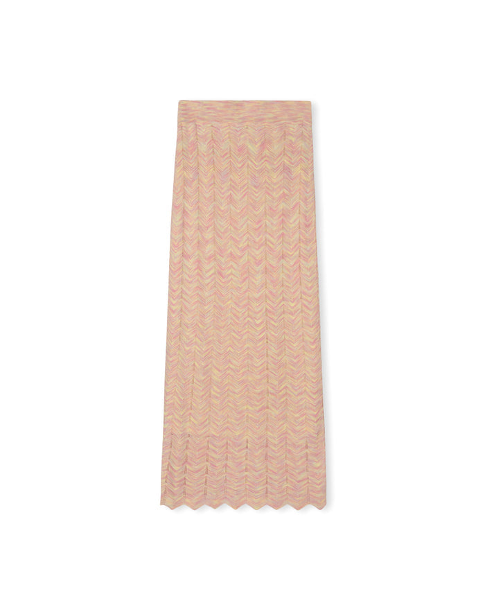 Nia Chevron Knit Maxi Skirt - Junees